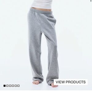 Wide leg sweatpants